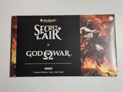 MTG MAGIC Secret Lair PlayStation God of War Greek Foil Edition - Sealed - Image 1