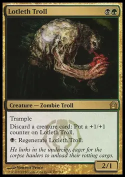 MTG Magic the Gathering Lotleth Troll (177/286) Return to Ravnica LP - Image 1