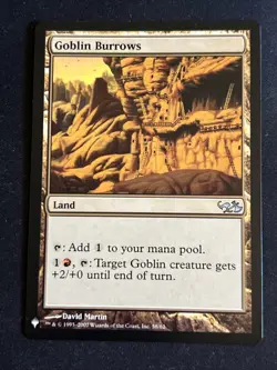 1x Goblin Burrows (58) Mystery Booster LP MTG Magic the Gathering x1 MKE - Image 1