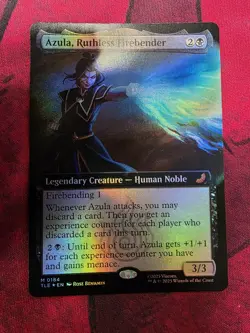 x1 Azula, Ruthless Firebender - Foil - Extended Art M MTG Avatar: The Last Airbe - Image 1
