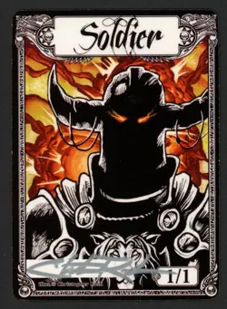 ***Soldier Token Signed*** MTG Tokens Christopher Rush Magic Kid Icarus - Image 1