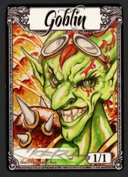 ***Goblin Token Signed*** MTG Tokens Christopher Rush Magic Kid Icarus - Image 1