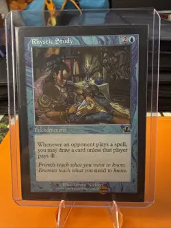 Rhystic Study Prophecy Regular Vintage 2000 MTG LP Free Shipping! - Image 1