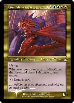 Niv-Mizzet, the Firemind (Retro Frame) [Ravnica Remastered] Magic MTG - Image 1