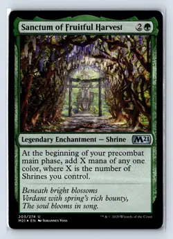 Core Set 2021 #203 Sanctum of Fruitful Harvest Foil - Image 1