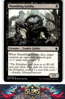 Magic the Gathering MTG Dragons of Tarkir Shambling Goblin #118 Buy 2 Get 1 - Image 1