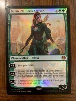 Nissa, Nature's Artisan #270 (Foil) (NM) Kaladesh KLD Magic MTG - Image 1