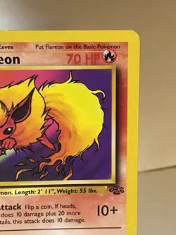 Pokemon TCG Flareon 19/64 Jungle Non - Holo - Base Set Vintage 1999 WOTC LP - Image 2