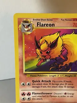 Pokemon TCG Flareon 19/64 Jungle Non - Holo - Base Set Vintage 1999 WOTC LP - Image 3
