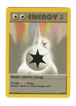 Double Colorless Energy (124/130) Base Set 2 WotC 2000 Pokemon Card NM Vintage - Image 1