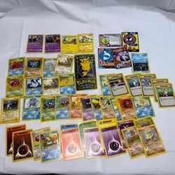1999 Topps Pokemon JUMBO PIKACHU CHROME Holo 2021 & 1995 Card Lot - Image 1