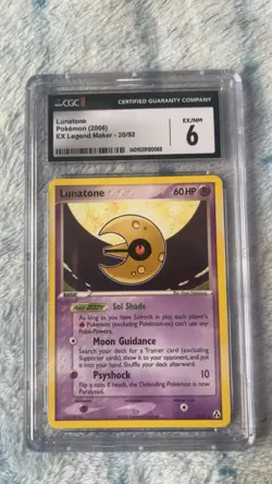 2 CGC graded Pokemon Cards - Lunatone 6 And Applin 6.5 - Image 4
