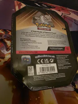3x Pokemon TCG Triple Whammy SEALED COLLECTOR TIN SET Darkrai Tyranitar Slaking - Image 4