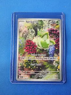 2023 Pokemon SV02: Paldea Evolved Illustration Rare Sprigatito #196 - Image 1