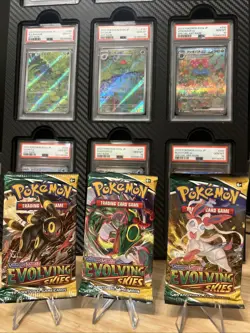 Pokemon TCG Evolving Skies Booster Packs Lot Of 3 New Factory Sealed - Image 1