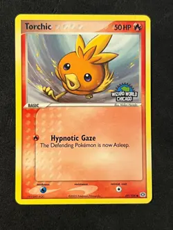 Pokemon TCG- Torchic Wizard World Chicago Rare Promo 2005 Ex Emerald #69 -NM - Image 1