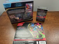 Pokemon Phantasmal Flames ETB + Booster Bundle + 3 Pack Blister Sealed (Sneasel) - Image 2