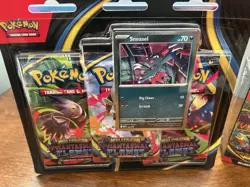 Pokemon Phantasmal Flames ETB + Booster Bundle + 3 Pack Blister Sealed (Sneasel) - Image 5