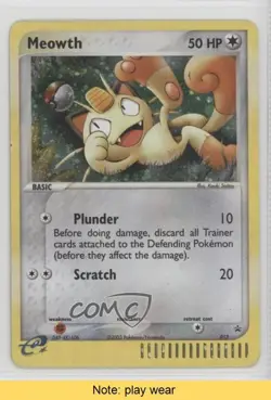 Meowth (EX Series Collector's Tin) Holo Pokemon Nintendo Black Star Promo x0a - Image 1