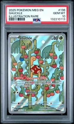 Pokemon TCG Mega Evolution Shuckle 136/132 SIR PSA 10 LOW POP!!! - Image 1