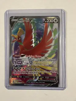 Pokemon TCG Ho-Oh v Full Art 187/195 SWSH12: Sword & Shield Silver Tempest Holo - Image 1