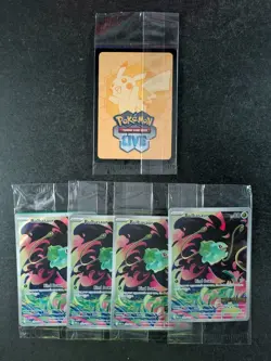 2025 Pokemon Mega Evolution MEG EN 133/132 BULBASAUR Lots Of 5 Box Topper Promo - Image 2