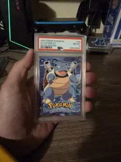 1999 Topps Pokemon Blastoise TV Animation #9 PSA 8 - Image 1
