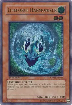 1x (EX) Lifeforce Harmonizer - CRMS-EN026 - Ultimate Rare - 1st Edition YuGiOh - Image 1