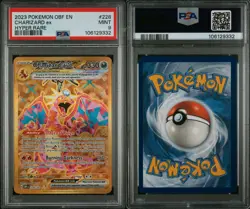 PSA 9 Charizard EX 228/197 Obsidian Flames Full Art Gold Hyper Rare Pokemon Card - Image 3