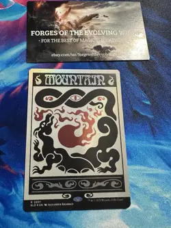 Mountain Deceptive Districts Rainbow Foil 891 0891 Bonus Card Secret Lair - Image 1