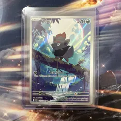 Pokemon TCG Zorua White Flare Illustration Rare Holo Card 142/086 NM Condition - Image 1