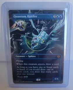 MTG Edge of Eternities: Quantum Riddler, Borderless, Regular Card #305 M - Image 1