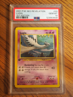 Pokemon 1st Edition Neo Revelation Lugia rare card, PSA 10 - Image 1