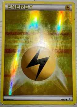 Lightning Energy 78/83 Reverse Holo Pokemon Card XY Generations Card 2016 LP - Image 1
