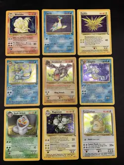 Vintage Pokemon Cards Holo Rare Collection WOTC Era Only MP/HP - Image 1