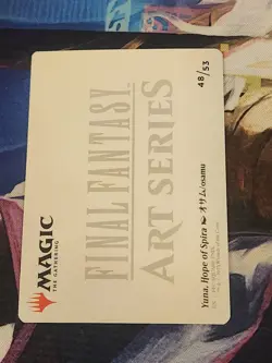 MTG Final Fantasy - Yuna, Hope Of Spira - Gold Stamped Art Card NM - Image 2