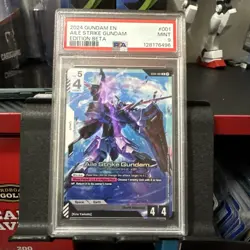 Aile Strike Gundam PSA 9 Edition Beta ST04-001 LR Gundam Card Game 2024 - Image 1