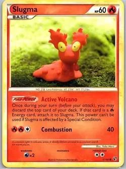 Slugma 67/90 Non Holo Undaunted - Pokemon Card - NM - Image 1