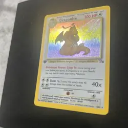 Pokemon TCG Dragonite Holo Rare 1st Edition Fossil Card 4/62 LP/NM - Image 2