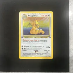 Pokemon TCG Dragonite Holo Rare 1st Edition Fossil Card 4/62 LP/NM - Image 3
