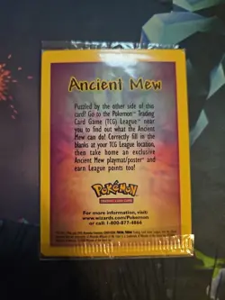 Pokemon TCG Ancient Mew Holo Card 2000 Movie Promo, Original Sealed NM - Image 2