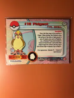 ✨Topps Chrome 2000 Pidgeot Pokemon Card #18 Holo NM✨ - Image 2