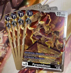 Digimon Card Game Pyramidimon EX10-033 R Foil Playset Of 4 - Image 1