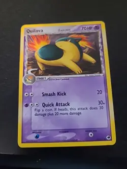 Pokemon TCG Card: Quilava (Delta Species) Uncommon 36/101 Dragon Frontiers LP - Image 1