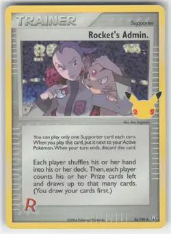 Rockets Admin #025/034 CLC Trading Card Game Classic Holo Pokemon TCG English - Image 1