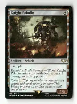Knight Paladin (Surge Foil) Universes Beyond: Warhammer 40,000 #160 Rare - Image 1