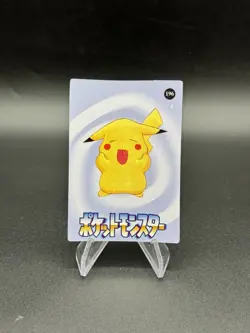 Pikachu Snacking Holo Pokemon Vintage Pocket Monsters Vending Prism Sticker - Image 2