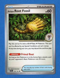 Pokemon Stellar Crown 130/142 Antique Root Fossil - Image 1