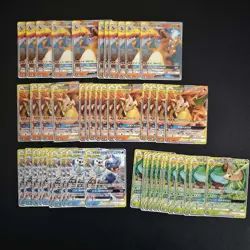 48 Lot Pokemon TCG Chinese TAG TEAM GX NO HOLO Rare Charizard SQ - Image 1