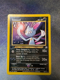 Pokemon sneasel 25/111 1st edition neo genesis - LP [b] - Image 1